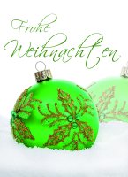 Weihnachten Klammerkarte - Minikarte mit farbiger Kammer...