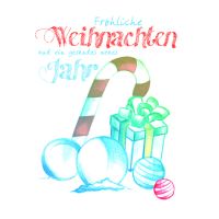 Weihnachten Klammerkarte Minikarten Glückwunschkarte...