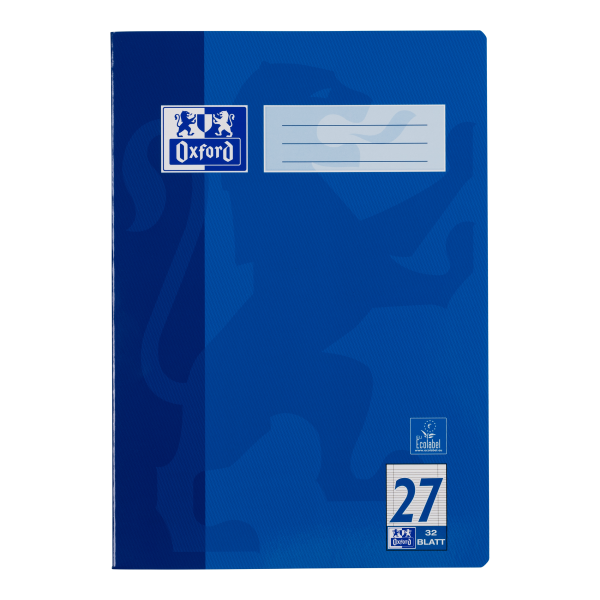 Oxford Schulheft, A4, 9mm liniert, beidseitig Rand, Lineatur 27, 32 Blatt, pflaume Blümel Sonderpreis € 2,30