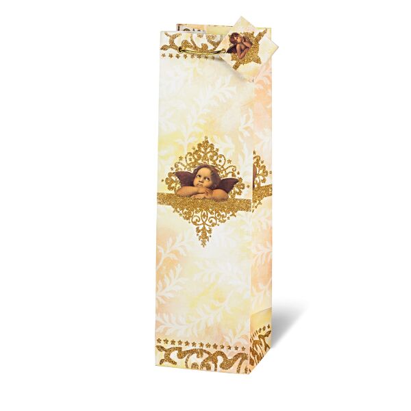 Weihnachten  Geschenktüte Flasche Engel Raffael