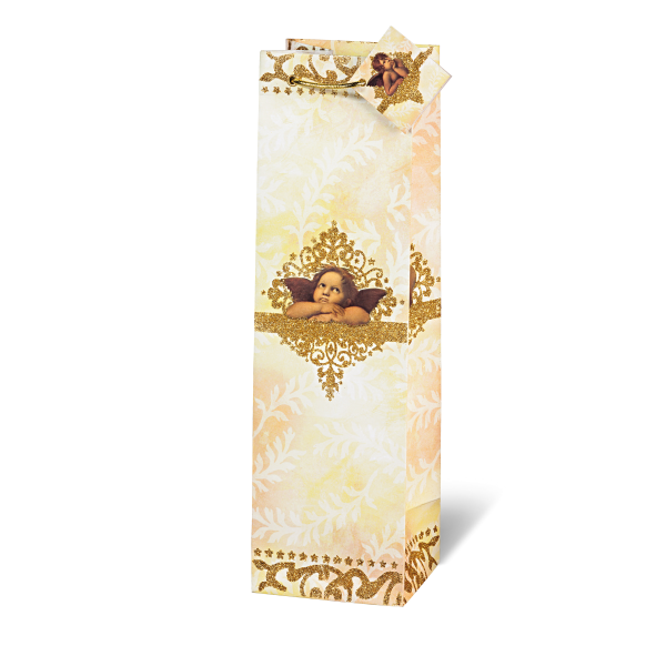 Weihnachten  Geschenktüte Flasche Engel Raffael