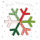 Weihnachten - Beautiful Colours - quadratische Glückwunschkarte 15x15cm mit farbigem Umschlag - Eiskristall