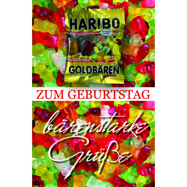 Geburtstag piep Show mit Wackelaugen Glückwunschkarte mit Umschlag Bärenstarke Grüße
