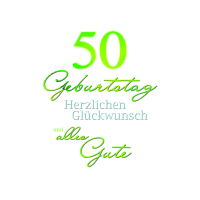 50. Geburtstag Glückwunschkarte mit Umschlag 50....