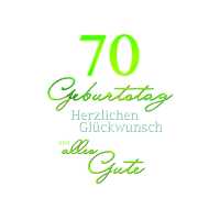 A 70. Geburtstag Glückwunschkarte mit Umschlag 70....