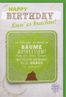 Sortiment Geburtstag „Bierdeckel“ - 32 Glückwunschkarten mit Bierdeckel - Karten im Format 11,5 x 17 cm mit Umschlag - Gesamt-UVP: € 94,40