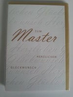 A - VGD Master - Glückwunschkarte - Zum Master -...