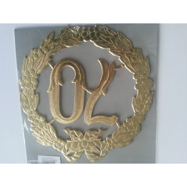 „70“ Jubiläumszahl Gold - Festliche Zahl - Blumenstecker
