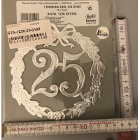 „25“ Jubiläumszahl Silber - Festliche...