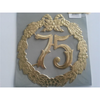 „75“ Jubiläumszahl Gold - Festliche Zahl...