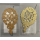 „50“ Jubiläumszahl Gold - Festliche Zahl - Blumenstecker