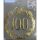 „100“ Jubiläumszahl Gold Festliche Zahl Blumenstecker