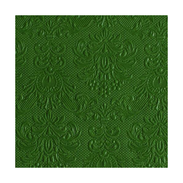 Cocktail Servietten 25 x 25 cm 3-lagig 15 Servietten Elegance Dark Green Elegance dunkelgrün