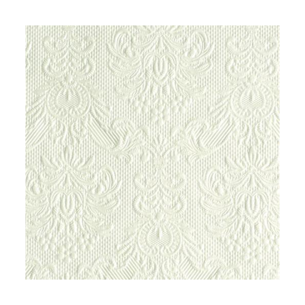 Cocktail Servietten 25 x 25 cm 3-lagig 15 Servietten Elegance Pearl White Elegance Perlweiss