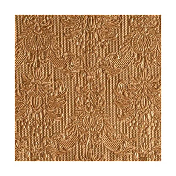 A Cocktail Servietten 25 x 25 cm 3-lagig 15 Servietten Elegance Bronze Elegance bronze