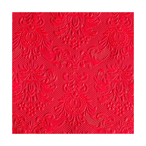 Cocktail Servietten 25 x 25 cm 3-lagig 15 Servietten Elegance Red Elegance rot