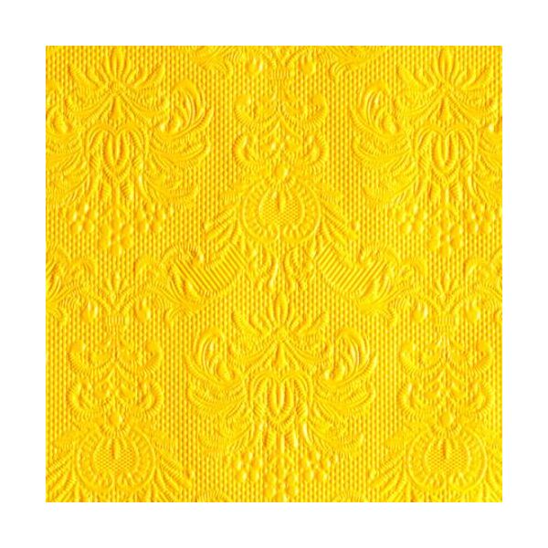Cocktail Servietten 25 x 25 cm 3-lagig 15 Servietten Elegance Yellow Elegance gelb