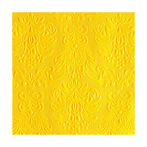 Cocktail Servietten 25 x 25 cm 3-lagig 15 Servietten Elegance Yellow Elegance gelb
