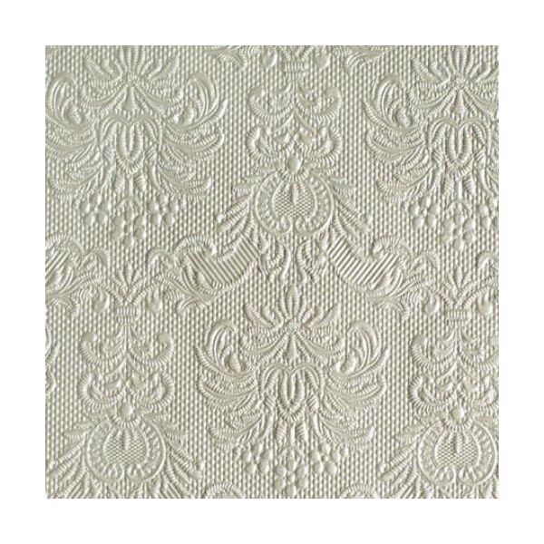 Cocktail Servietten 25 x 25 cm 3-lagig 15 Servietten Elegance Pearl Taupe