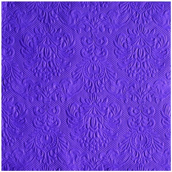 Servietten Lunch 33 x 33 cm 3-lagig mit Prägung 15 Servietten Elegance Purple lila mit Prägung