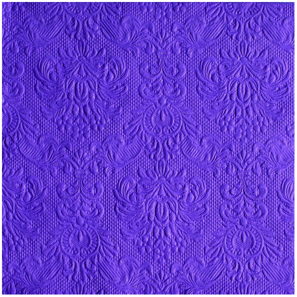 Servietten Lunch 33 x 33 cm 3-lagig mit Prägung 15 Servietten Elegance Purple lila mit Prägung