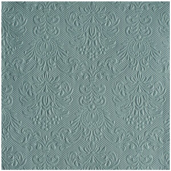 Servietten Lunch 33 x 33 cm 3-lagig mit Prägung 15 Servietten Elegance Grey grau mit Prägung