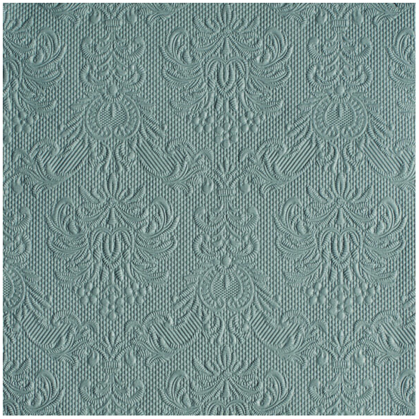 Servietten Lunch 33 x 33 cm 3-lagig mit Prägung 15 Servietten Elegance Grey grau mit Prägung