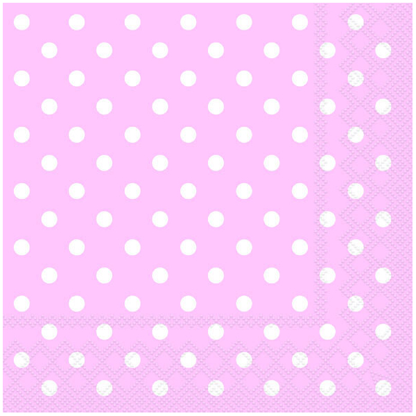 20 Serviettes En Papier Rose Pastel - Triple Épaisseur Pour Fêtes Et Occasions Spéciales