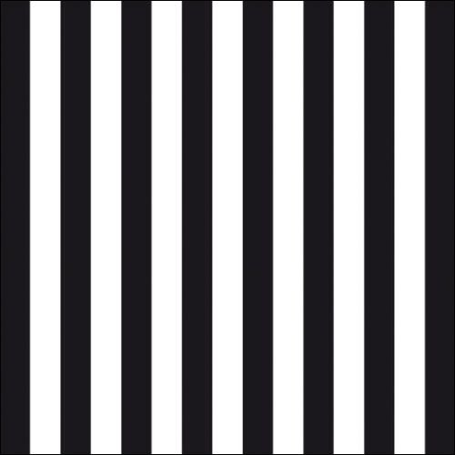 Servietten Lunch – Napkin Lunch – Format: 33 x 33 cm – 3-lagig – 20 Servietten pro Packung - Stripes Black – weiße und schwarze Streifen - Ambiente