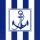 Servietten Lunch blauer Anker Maritim 33x33cm 20 Servietten