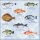 Servietten Lunch – Napkin Lunch – Format: 33 x 33 cm – 3-lagig – 20 Servietten pro Packung - Fishes – Fische - Ambiente