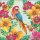 Servietten Lunch – Napkin Lunch – Format: 33 x 33 cm – 3-lagig – 20 Servietten pro Packung - Tropical Parrot – Tropisch Papagei – bunte Blumen - Ambiente
