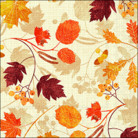 Herbst Servietten Lunch 33 x 33 cm 3-lagig 20 Servietten...
