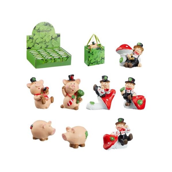 Polyresin-Figur - Out of the blue -  Glücksbringer in Mini-Tüte - Maße: 4x4cm - Lucky Charms -