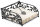 Serviettenspender gross – Napkin Holder big – Format: 18 x 18 x 7 cm – 1 Serviettenspender pro Packung - Branch Big Black – Äste schwarz