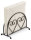 Serviettenspender stehend –  Napkin Holder Standing – Format: 14 x 6,5 x 10 cm – 1 Serviettenspender pro Packung - Two Hearts Black – Zwei Herzen black - Ambiente