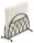 Serviettenspender stehend –  Napkin Holder Standing – Format: 14 x 6,5 x 10 cm – 1 Serviettenspender pro Packung - Lattice Black – Gitter schwarz