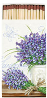 Streichhölzern – Matches – Format: 6,5 x 11 cm – 45 Steichhölzer pro Packung - Lavendel Bund – Blumentopf - Ambiente