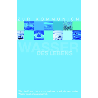 Kommunion Glückwunschkarte mit Umschlag Wasser des...