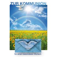 Kommunion Geldkarte Glückwunschkarte mit Umschlag...