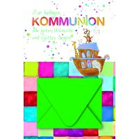 Kommunion Geldkarte Glückwunschkarte mit Umschlag...
