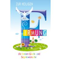 A Firmung Glückwunschkarte mit Umschlag Taube,...