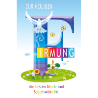 A Firmung Glückwunschkarte mit Umschlag Taube,...