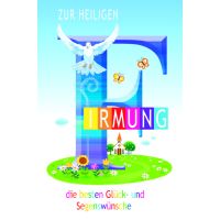 A Firmung Glückwunschkarte mit Umschlag Taube,...
