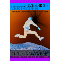 Jugendweihekarte Glückwunschkarte mit Umschlag...
