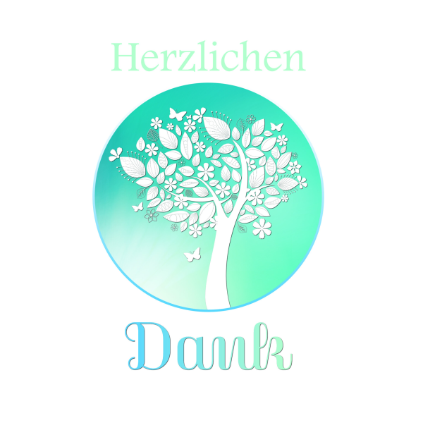 Jugendweihe 5 Danksagungen mit 5 Umschlägen