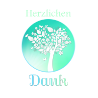 Jugendweihe 5 Danksagungen mit 5 Umschlägen