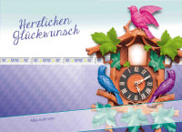 Geburtstag - Flashlight - Soundkarte und Lichtkarte im Format 14,8 x 21,0 cm - "60. Geburtstag – Kuckuck"