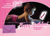 Geburtstag - Flashlight - Soundkarte und Lichtkarte im Format 14,8 x 21,0 cm - "Baby Shopping"