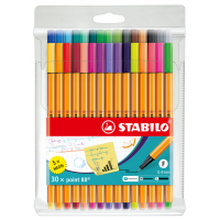 Fineliner STABILO® point 88® - Etui, mit 30 Stiften